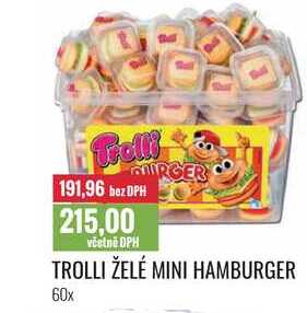 TROLLI ŽELÉ MINI HAMBURGER 60x 