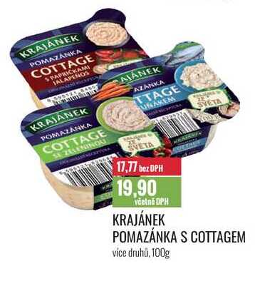 KRAJÁNEK POMAZÁNKA S COTTAGEM 100g 