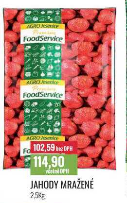 JAHODY MRAŽENÉ 2,5Kg