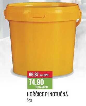 HOŘČICE PLNOTUČNÁ 5Kg