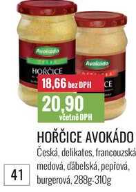 HOŘČICE AVOKÁDO 288g-310g