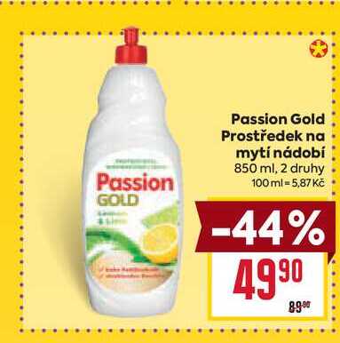 Passion Gold Prostředek na mytí nádobí 850 ml
