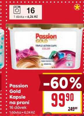 Passion Gold Kapsle na praní 16 dávek