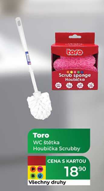 Toro WC štětka Houbička Scrubby