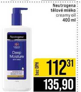 Neutrogena tělové mléko creamy oil 400 ml 