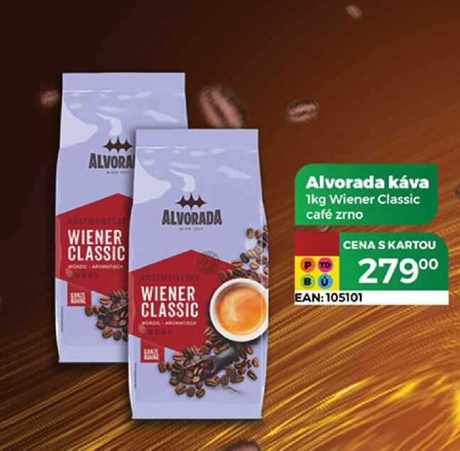 Alvorada káva 1kg Wiener Classic café zrno  