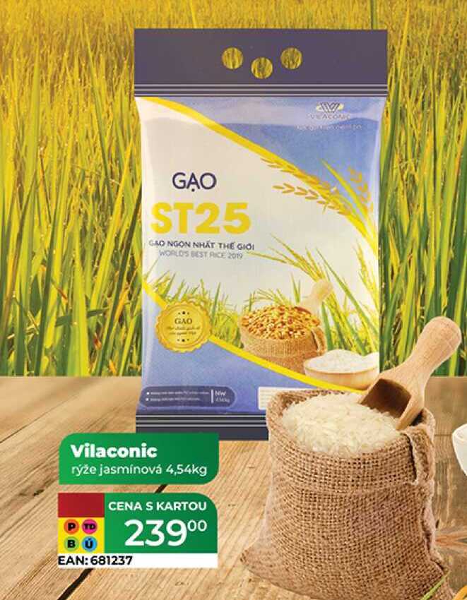 Vilaconic rýže jasmínová 4,54 kg 