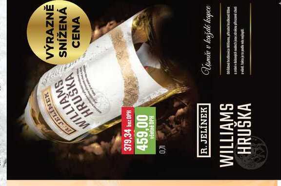 R. JELINEK WILLIAMS HRUŠKA 0,7l