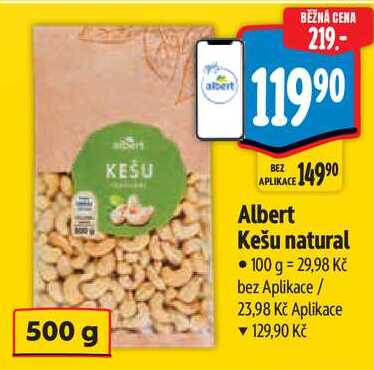 Albert Kešu natural, 500 g