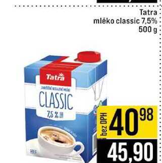 Tatra mléko classic 7,5% 500 g 