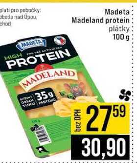 Madeta Madeland protein plátky 100 g