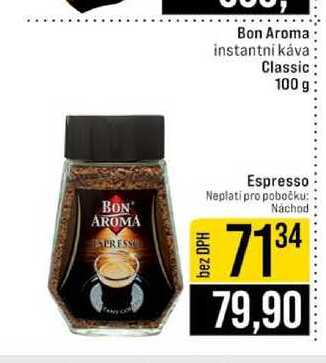 Bon Aroma instantni káva Classic 100 g v akci