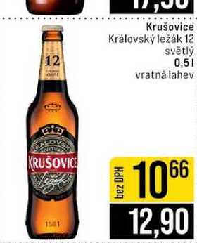 Krušovice Královský ležák 12 světlý 0,5l