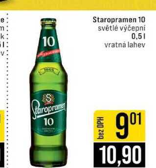 Staropramen 10 světlé výčepní 0,5l