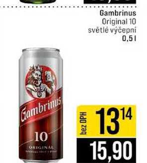 Gambrinus Original 10 světlé výčepní 0,5l