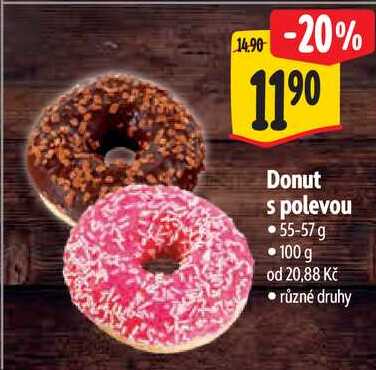 Donut s polevou, 55-57 g