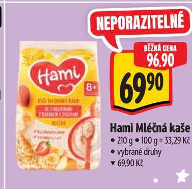Hami Mléčná kaše, 210 g