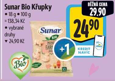 Sunar Bio Křupky, 18 g 
