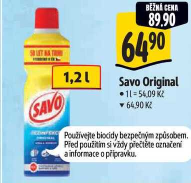 Savo Original, 1,2 l