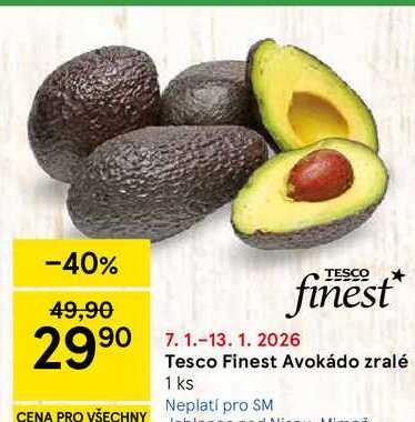 Tesco Finest Avokádo zralé, 1 ks  