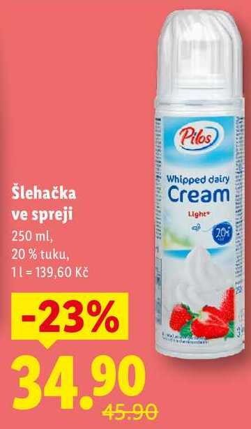 Šlehačka ve spreji, 250 ml