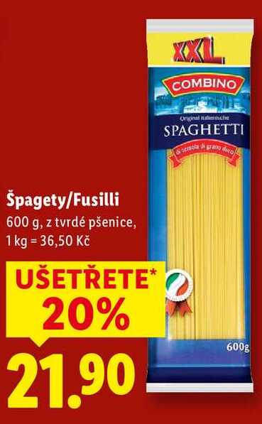 Špagety/Fusilli, 600 g