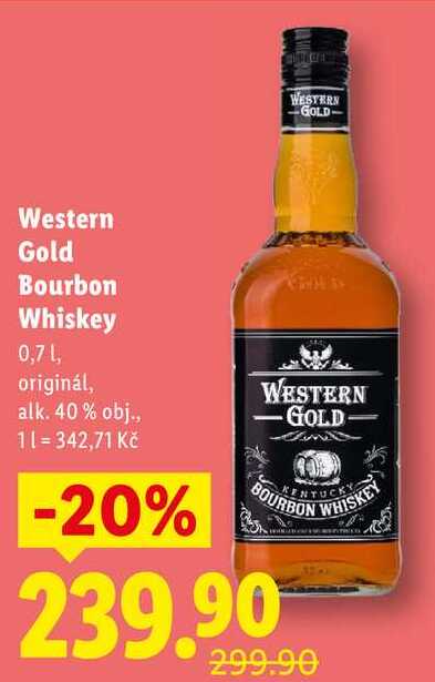 Western Gold Bourbon Whiskey, 0,7 l