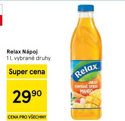 Relax Nápoj, 1 l, vybrané druhy  