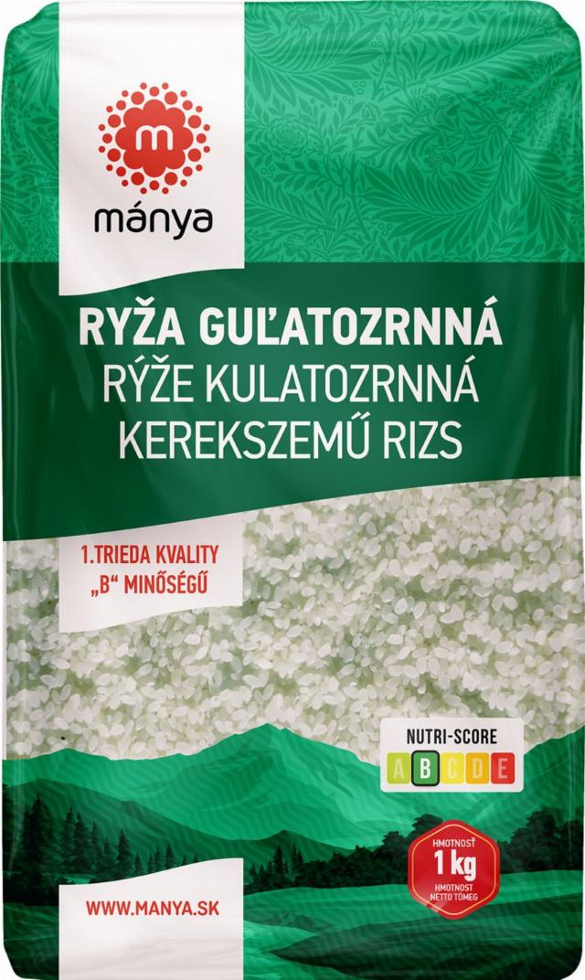 Mánya Rýže Kulatozrnná
