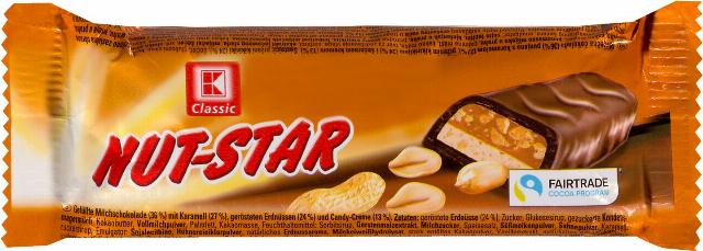 K-Classic Nut-Star Čokoládová tyčinka