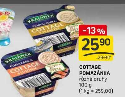 COTTAGE POMAZÁNKA různé druhy 100 g