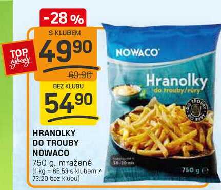 HRANOLKY DO TROUBY NOWACO 750 g 