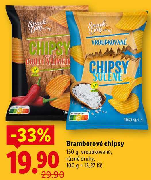 Bramborové chipsy, 150 g