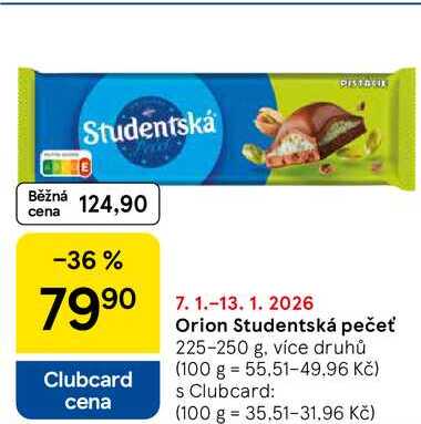 Orion Studentská pečeť, 225-250 g, více druhů