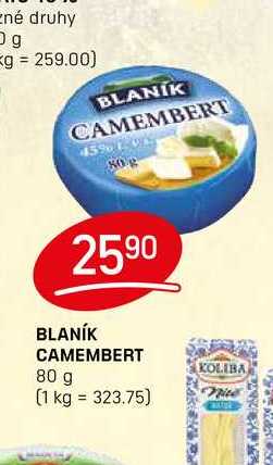 BLANÍK CAMEMBERT KOLIBA 80 g