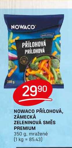 NOWACO PŘÍLOHOVÁ, ZÁMECKÁ ZELENINOVÁ SMĚS PREMIUM 350 g, mražené 