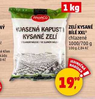 ZELÍ KYSANÉ BÍLÉ XXL chlazené, 1 kg