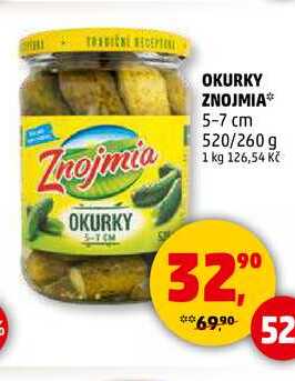 Znojmia Okurky 5-7 cm, 520 g