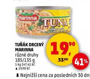 TUŇÁK DRCENÝ MARINNA, 185 g