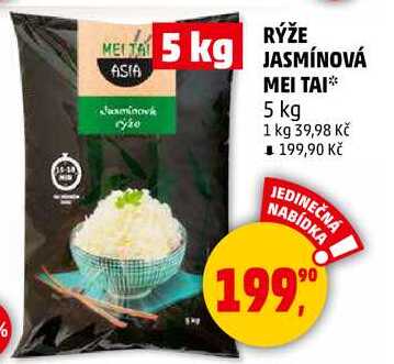 RÝŽE JASMÍNOVÁ MEI TAI, 5 kg