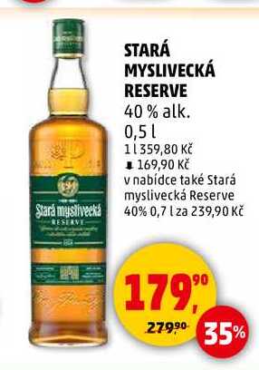 STARÁ MYSLIVECKÁ RESERVE, 0,5 l