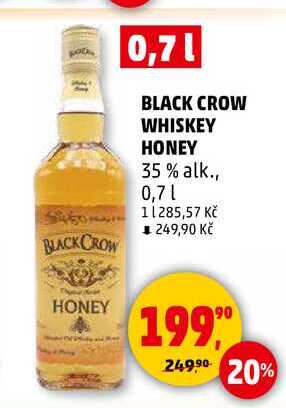 BLACK CROW WHISKEY HONEY, 0,7 l