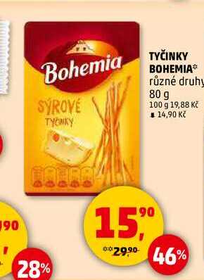 TYČINKY BOHEMIA, 80 g