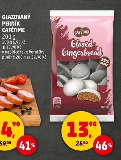 GLAZOVANÝ PERNÍK CAFÉTIME, 200 g