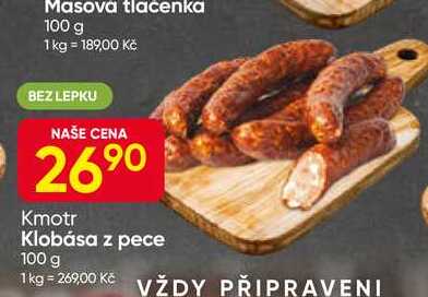 Kmotr Klobása z pece 100 g