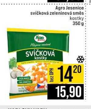 Agro Jesenice svíčková zeleninová směs kostky 350 g