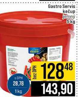 Gastro Servis kečup jemný 5kg 
