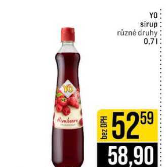 YO sirup různé druhy 0,7l