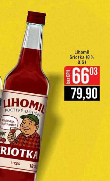 Lihomil Griotka 18 % 0.5l