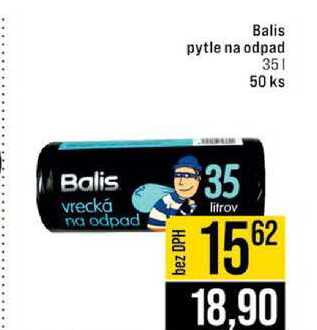 Balis pytle na odpad 35l 50 ks